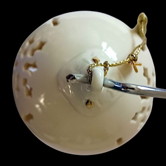 Lenox Seasons Greetings Ornament Christmas Pierced Porcelain Snowflakes Vintage - Picture 4 of 15